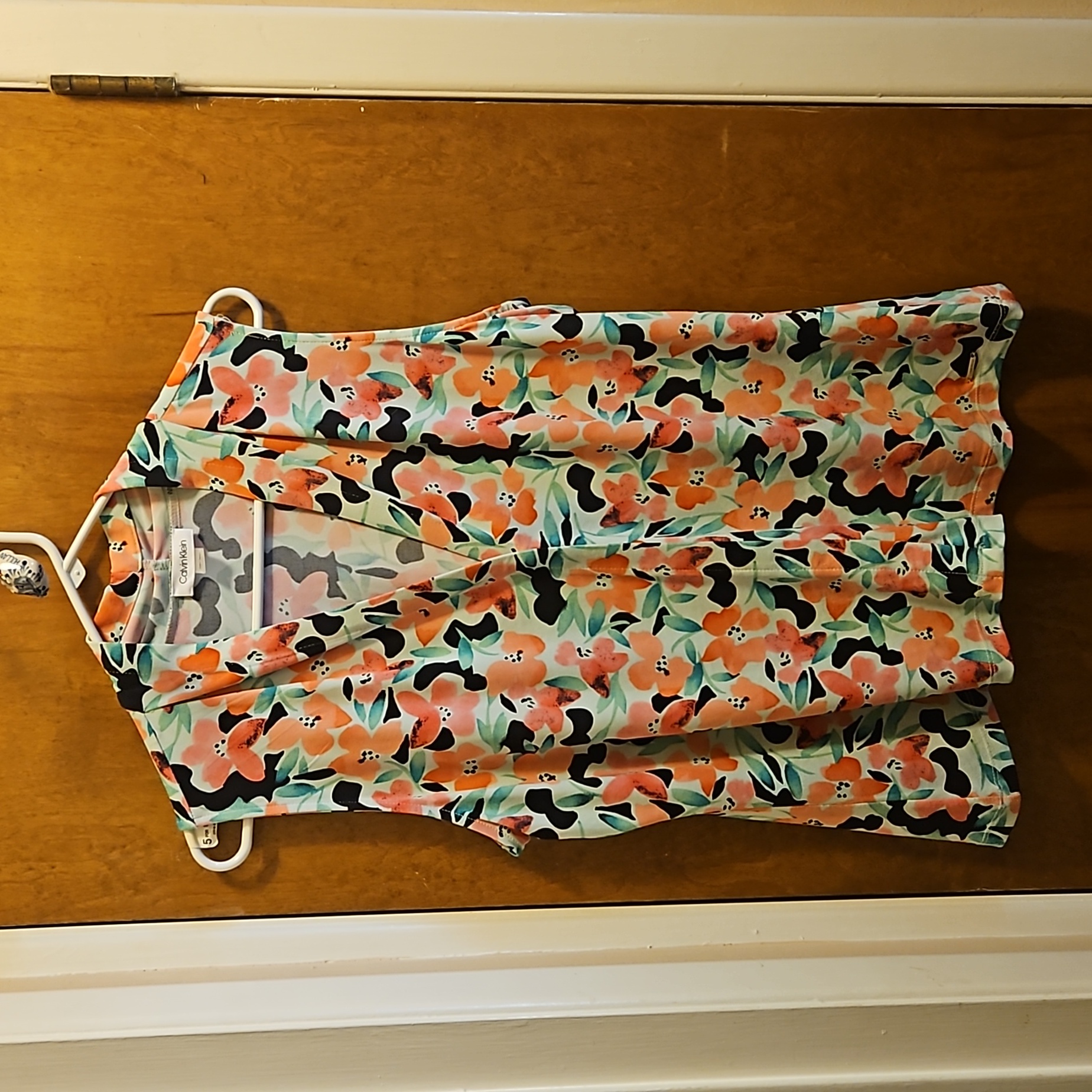Calvin Klein Sleeveless V-Neck Blous